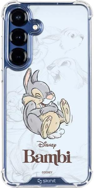 Skinit Clear Phone Case Compatible with Galaxy S25 Plus - Officially Licensed Disney Bambi Thumper Sketched Portrait Design