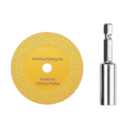 RGYBAO Diamonds Cutting Wheel with 1/4inch Shank for PVC Pipe Cutter Glasses Cutting Disc for Cutting Glass Ceramics