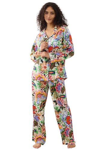 Image of YiNi LuLu Womens Pajamas Set 2 Piece Long Sleeve Sleepwear Button Down Pjs Lounge Set Nightwear with Pockets