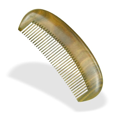 木櫛 ヘアブラシ 白檀の櫛 白檀の小歯 幅広の歯 カーリーヘア用櫛 美髪ケア(5)