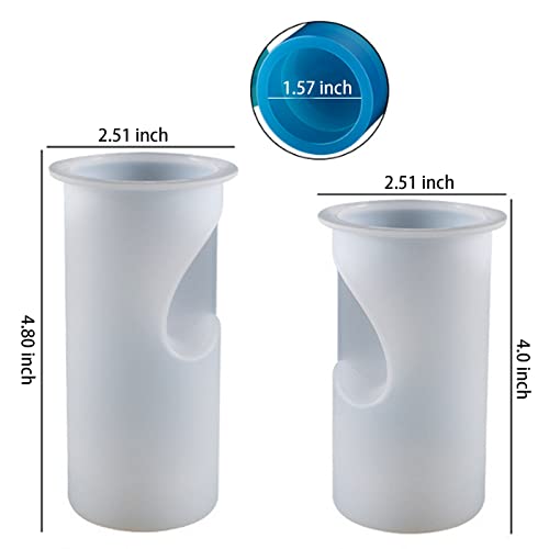 Zqysing 016 Tealight Candle Holder Resin Molds, Heart Candlestick Epoxy Casting Silicone Molds For Valentine'S Day Wedding Party Diy Candle Vessels Craft Decoration thumb #3