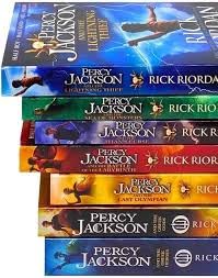 Percy Jackson Collection 7 Books Set (Lightning Thief; Sea of Monsters; Titan's Curse; Battle of the Labyrinth; Last Olympian; Greek Heroes; Greek Gods)