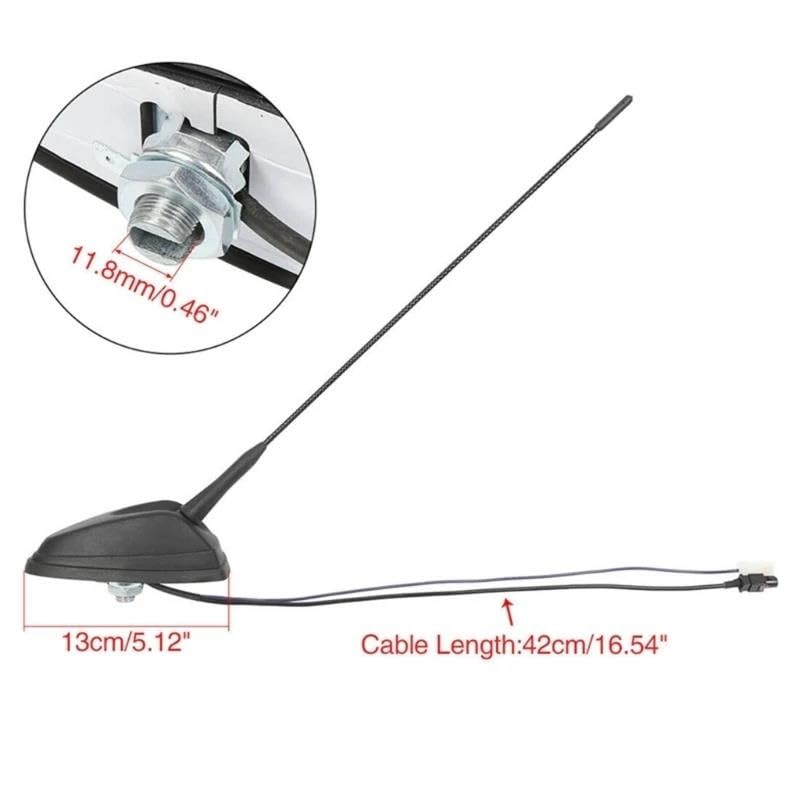 Antenne Voiture Antenne Montage sur Toit Voiture Câble Aérien, Amplificateur FM AM Signal pour Sprinter W906 pour 06-2017 A9068200475 2E0035507 Antenne Voiture Puissante