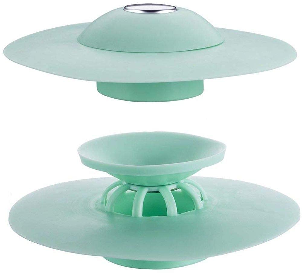MeeTo Silicone Stopper and Filter Drain Stopper/Strainer/Hair Catcher for Bathroom/Wash Basin/Kitchen Sink/Bathtub Sealer Cover (B09TFRP23Q) Amazon Price History, Amazon Price Tracker