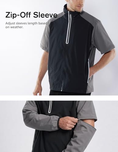 Image of fit space Waterproof Golf Rain Jacket for Men 20K Performance Lightweight Rain Jackets for All Sports