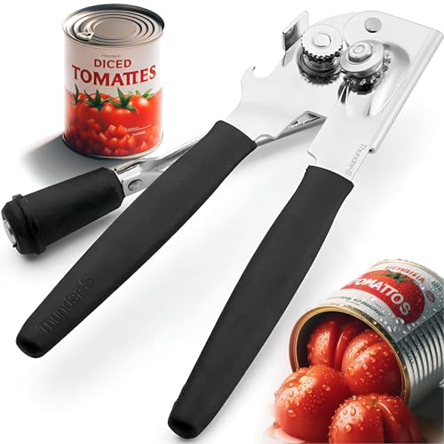 Comparison: Best Can Opener For 10 Cans 4 Heavy Duty Commercial Can Opener - Manual Hand Held - Industrial for Big Cans - Easy Crank, Abridor
