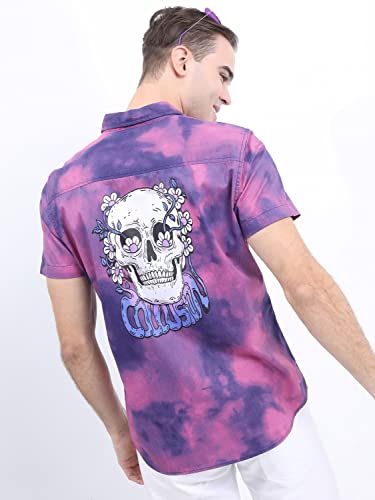 Image of KETCH Men Pink Slim Fit Shirt