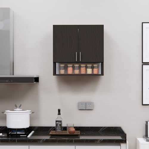 Image of SPECIALITY PANELS 2 Door Modular Wall Mounted Kitchen Cabinet with Organizer Shelf Space Saving Storage Unit Engineered Wood Cupboard for Kitchen Living Room Utility Organizer Furniture | DIY Assembly