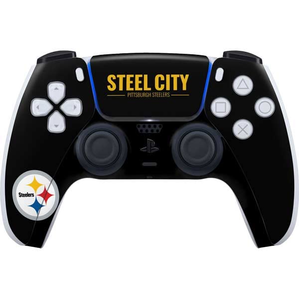 Skinit Decal Gaming Skin Compatible with PS5 Controller - Officially Licensed NFL Pittsburgh Steelers Team Motto Design