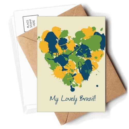 Sobres con forma de tarjetas postales de Brasil Brasil, en blanco, tarjetas de correo