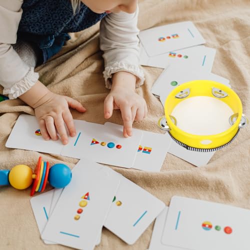 ifundom Tambor De Palmas Infantil Conjunto Infantil Tambor De Mão Musical Mini Pandeiros Brinquedos