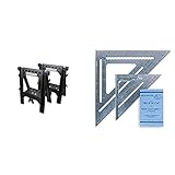 Metabo HPT Folding Sawhorses, 2-Pack (115445M) & Swanson Tool Co SW1201K Value Pack 7 inch Speed...
