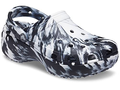 Image of Crocs Women Classic Platform Tie Dye Graphic Clog