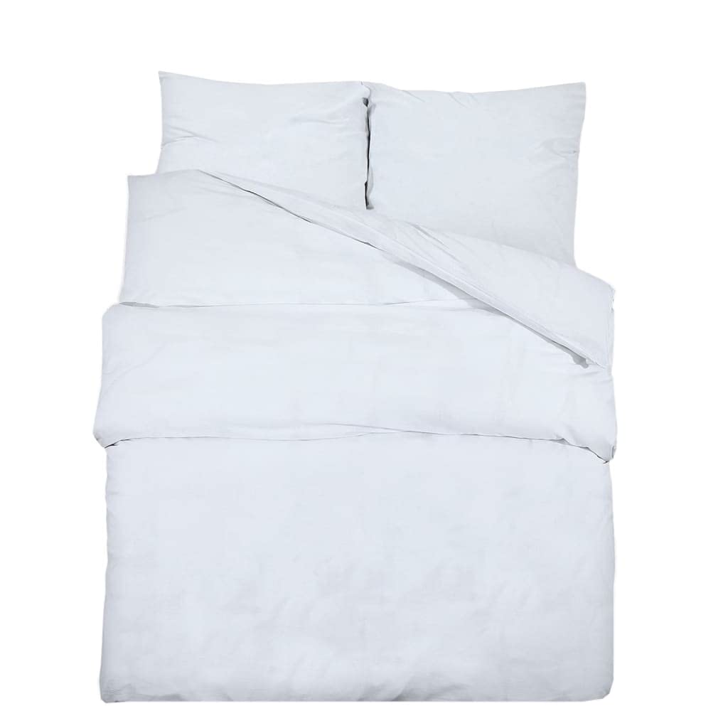 Set Copripiumino Bianco 220x240 cm in Cotone,Casa e Giardino,Biancheria,Lenzuola e Coperte,Copripiumini,1.18kg - 136163