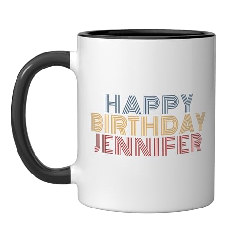 Taza cerámica personalizada con nombre Jennifer 11 onzas miniatura 1