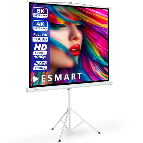 Écran de trépied ESMART MISATI 260 cm pour projecteur de home cinéma 120 pouces