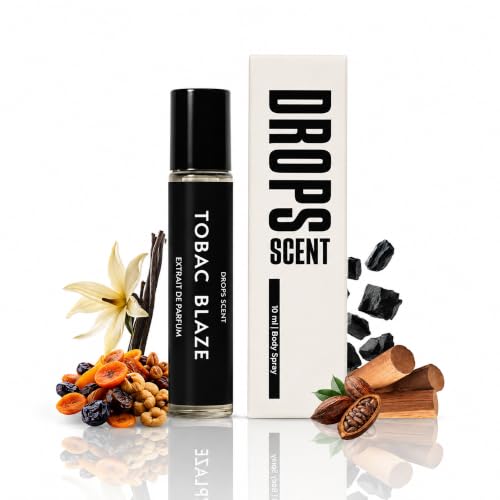Image of Tobac Blaze Extrait De Parfum for Men Long Lasting Luxury Perfume Vanilla & Woody Notes Pocket Travel Perfume 10 ml