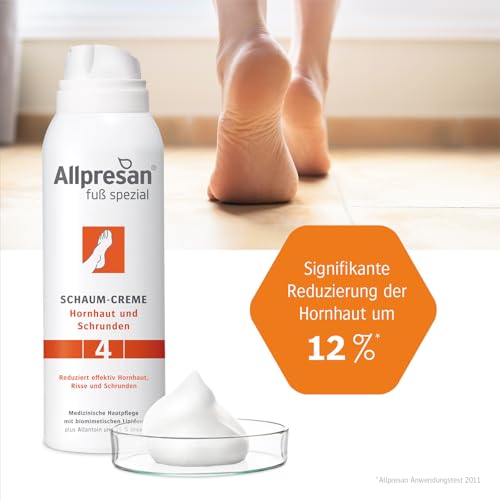 Allpresan Fuß spezial Nr. 4 Schaum-Creme - Hornhaut und Schrunden - Zur täglichen Pflege verhornter Fußhaut - 125 ml