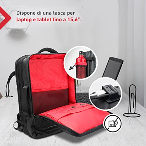 OXIDIA Zaino da Viaggio Grandi Executive, Borsetta...
