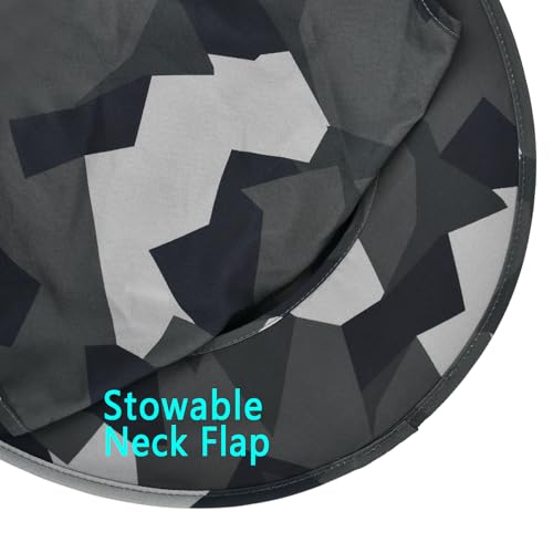Image of Sun Hats for Men Women Fishing Hat UPF 50+ Breathable Wide Brim Bucket Hats Summer UV Protection Safari Hat with Neck Flap