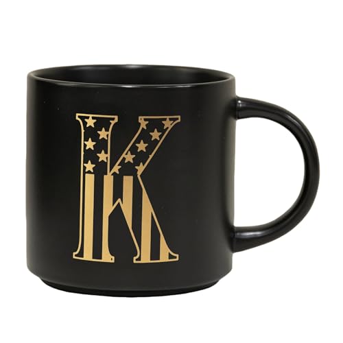Taza Cerámica Monograma Patriótica 15oz Negro miniatura 1