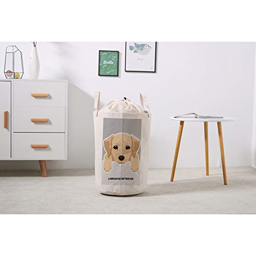 Sac à linge en lin imperméable sac étanche cordon pour rangement - 5