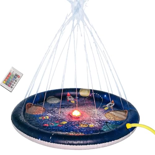 Piscina de agua exterior con pulverizador para fiestas infantiles en el césped y la playa 1