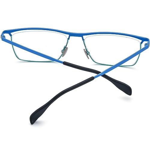 Image of FONEX Colorful Pure Titanium Glasses Frame Women Retro Round Eyeglasses