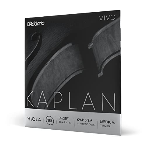 Cordes de viole de gambe pour diapason court Kaplan Vivo tension moyenne