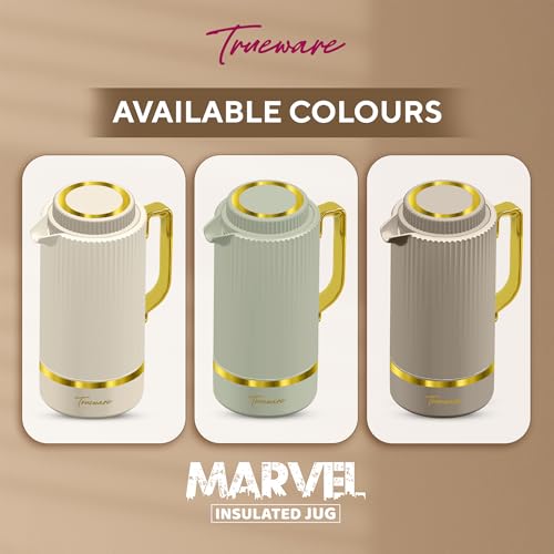 Image of Trueware Marvel 1800 Insulated Flask - 1500 Ml | PU Insulated Inner Stainless Steel Hot & Cold Flask, BPA Free, Leak Proof, Ideal for Tea, Coffee, Water, Hot Beverages