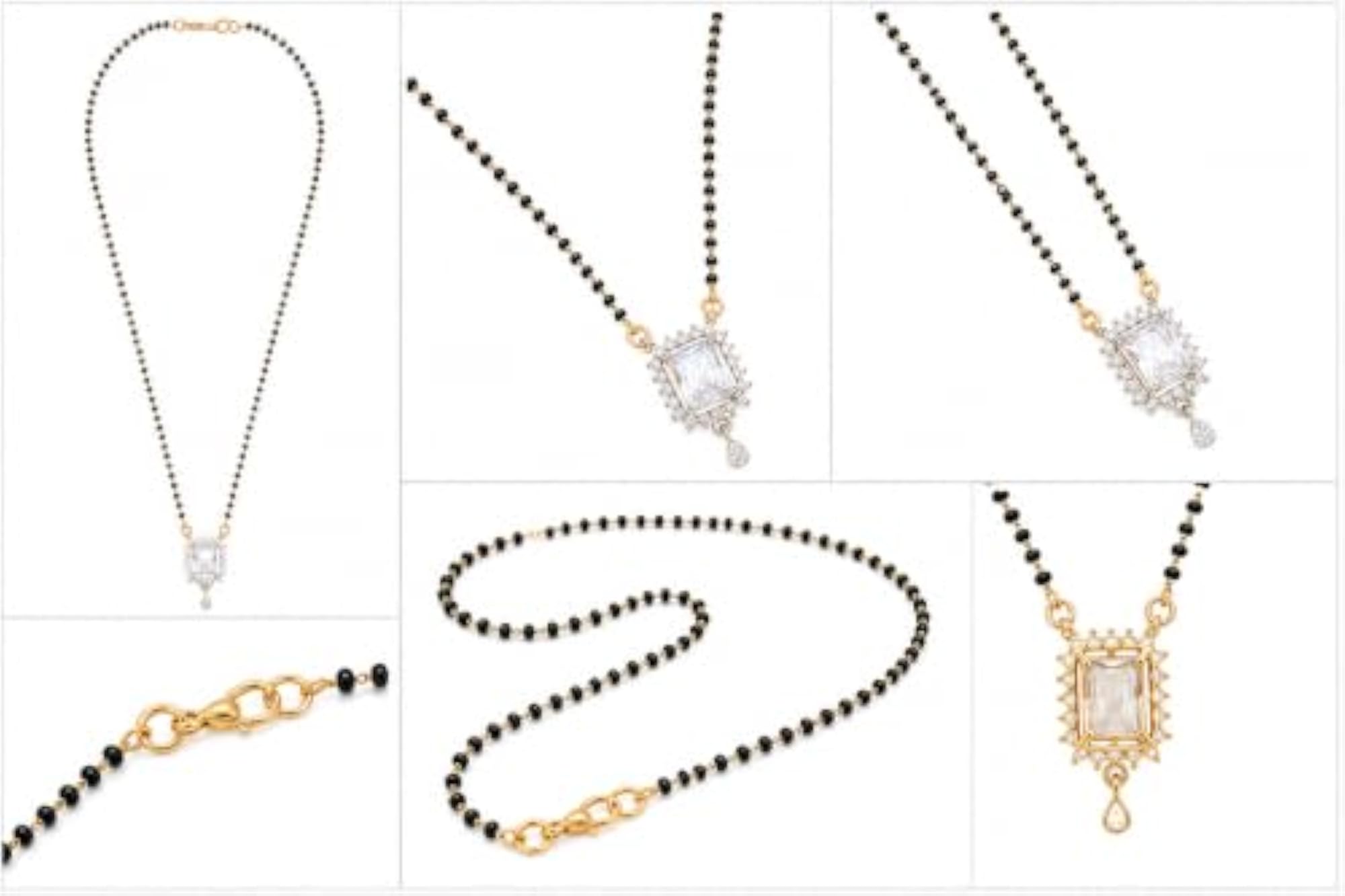 Gold Plated CZ Stone Mangalsutra for Women