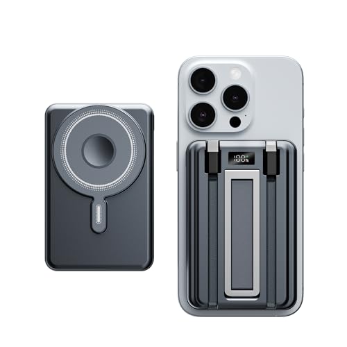 Eazpower Magsafe Powerbank 10.000mAh, Power Bank iPhone Magsafe mit USB-C Kabel, 20W PD-Schnellladung Wireless Magnetisc...