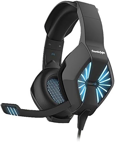 Cosmic Byte Spider Gaming Headphone with Microphone & LED for PC/PS4/Xbox/Mobiles/Tablets (Blue)