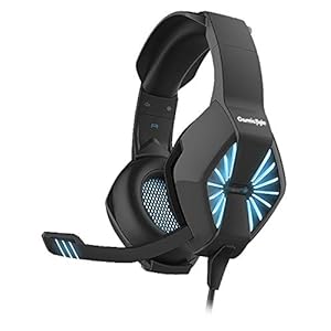 Cosmic Byte Spider Gaming Headphone with Microphone & LED for PC/PS4/Xbox/Mobiles/Tablets (Blue)