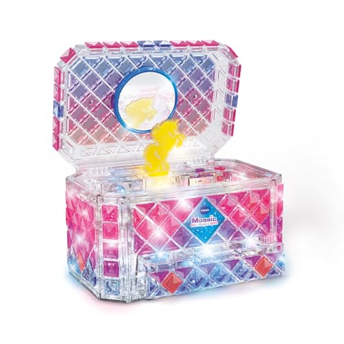 Kit Mosaïque Enfant VTech et boîte à bijoux magique avec effets lumineux et musique DIY