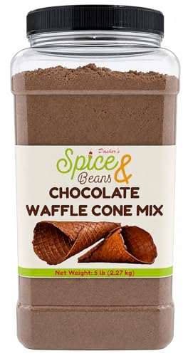 Chocolate Waffle Cone Mix 5 lb | Homemade Waffle Cones,