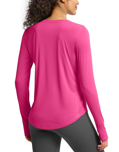 Image of Soothfeel Lightweight Long Sleeve Workout Tops for Women Gym Running Shirts | Quick Dry, Breathable, Moisture Wicking, UPF 50+ Sun Protection, Athletic Shirts for Running, Gym, Exercise, Yoga, Hiking