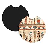 Faciles à utiliser et à transporter, les dessous de verre YYHHAOFA Women in Antique Egypt Prints sont plus pratiques que les alternatives en céramique, car ils peuvent être nettoyés sans effort avec de l'eau et du savon sans aucun risque de décoloration, offrant une expérience d'entretien sans tracas qui vous permet d'économiser du temps et des efforts, ce qui en fait un choix pratique pour les personnes occupées en déplacement.