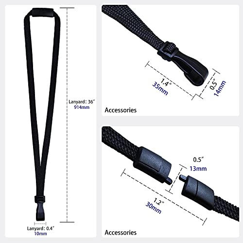 Étui d'identification avec cordon rétractable pour éviter la perte de badge au travail - 3