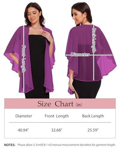 Image of Shawls and Wraps for Evening Dresses Womens Chiffon Scarf Sheer Cover Up