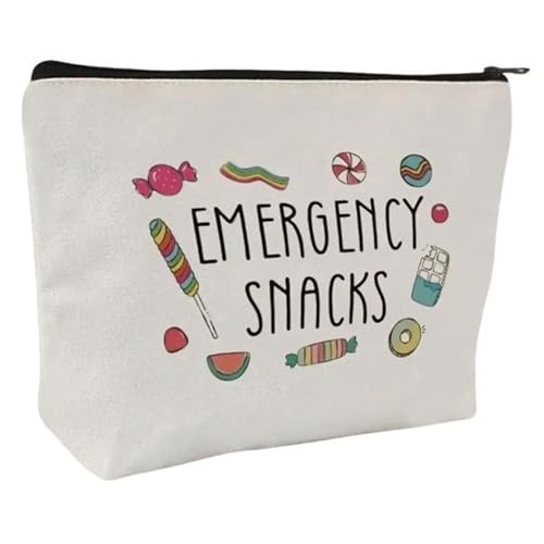 Trousse de maquillage à motifs de lettres avec fermeture éclair et grand compartiment durable