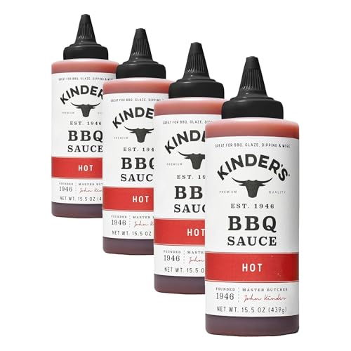 Kinder's, Hot Barbeque Sauce, 15.5 Ounce (Pack of 4) image 3
