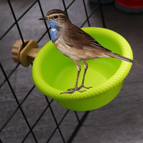 Image of Kopida Multi-Function Bird Bath for Cage, Universal Style Small Tub Bowl for Hang Inside Cage Birdbath Shower for Parrot /Parakeets /Cockatiels /Canary /Budgerigar (4.7 inch)