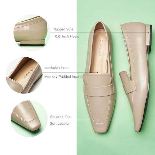 Image of C.Paravano Women's Loafer Flat | Loafers for Women | Slip-on Flats Shoes | Business Casual Shoe | Slip-on Penny Loafers for Women