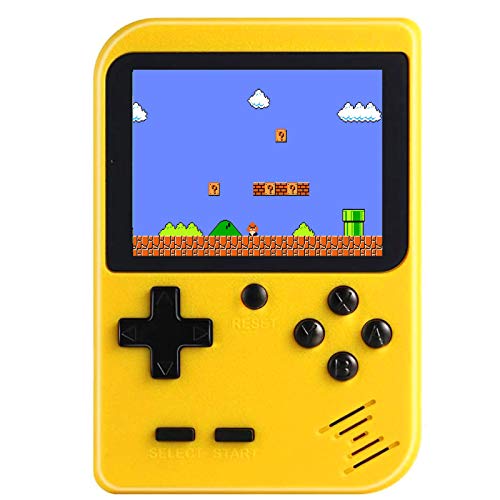 KUNWAYF Handheld Game Console, Retro Video Game Player with 400 Classical FC Games Mini 3-Inch Color Screen Support Connecting TV for Kids Boy Girl Adult Thanksgiving Christmas
