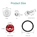 Bumper Quick Release, Mellbree Quick Release Trunk Front Rear Bumper Fasteners Fenders Holders Kit Compatible for Universal Car Bumper (Red 4 x Quick Release Tabs with 12 x O-Ring Fastener）