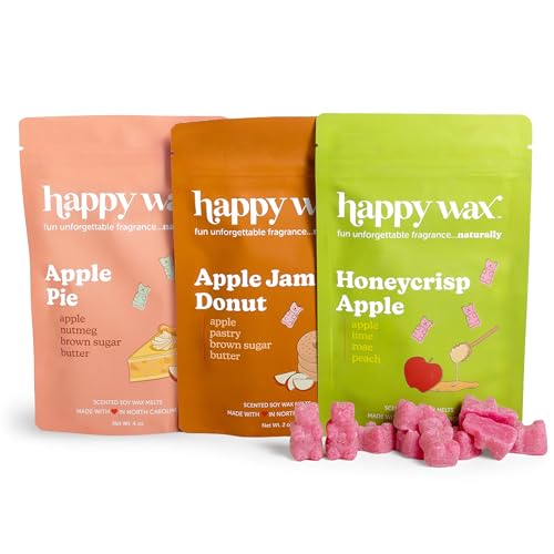 Image of Happy Wax Fall Scented Soy Wax Melts 6oz Variety Pack - Sweet Apple Mix