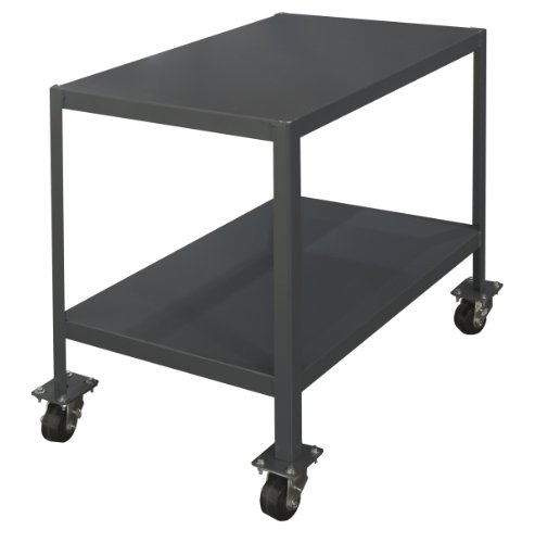 Durham MTM367236-3K295 Mobile Machine Table, 2 Shelves, 3k Cap, Gray #1