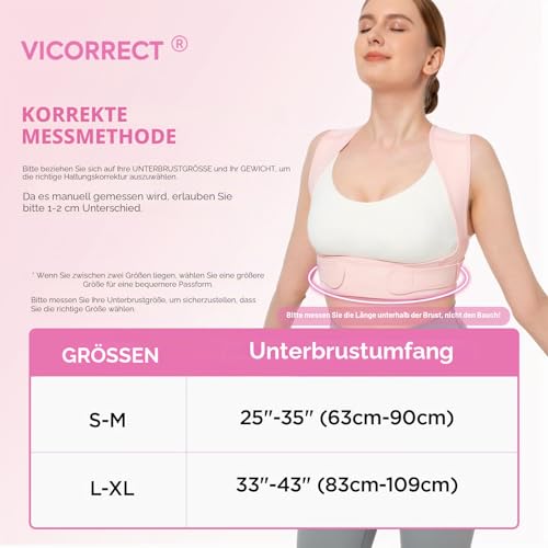 Rücken Geradehalter, Verstellbare Schultergurt Haltungskorrektur Damen für Clavicle Unterstützung und die Bereitstellung von… – Ansicht 2