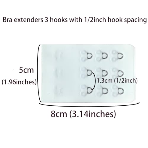 Image of SAMGU Women's Bra Extenders 2 Hook /3 Hook /4 Hook /5 Hook /6 Hook Soft Stretchy